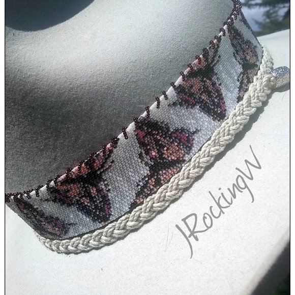 JRW Custom Cowboy Infinity Hat Band Butterflies main image 9
